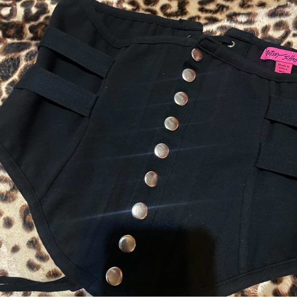 Betsey Johnson Goth Waist Cincher Corset - P/Small - Picture 6 of 7